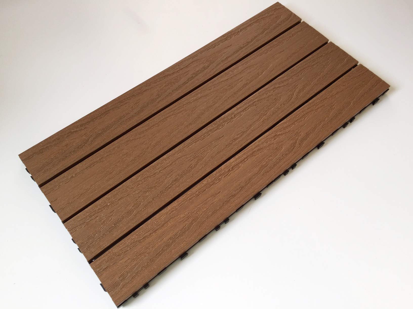 Castlewood Composite Decking Tiles - Teak 600x300mm - Luxury Tiles - Patio, Terrace, Balcony