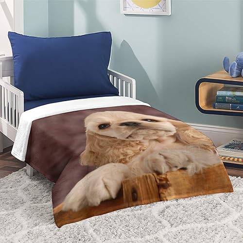 Miniatura 6 de Cocker Spaniel - Manta para cachorros, regalos para niñas, manta de forro polar suave para cumpleaños para niñas, manta para sofá cama, 60 x 80