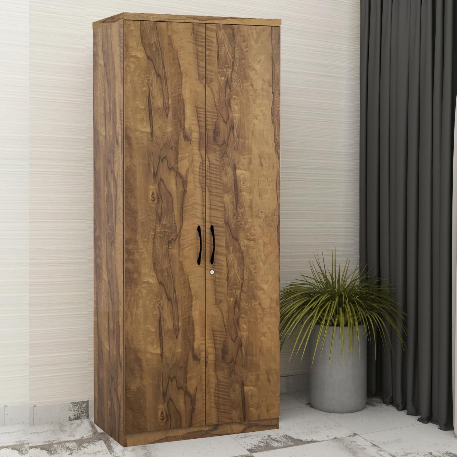 Zuari Nora Engineered Wood 2 Door Almirah Amazon.in Home & Kitchen