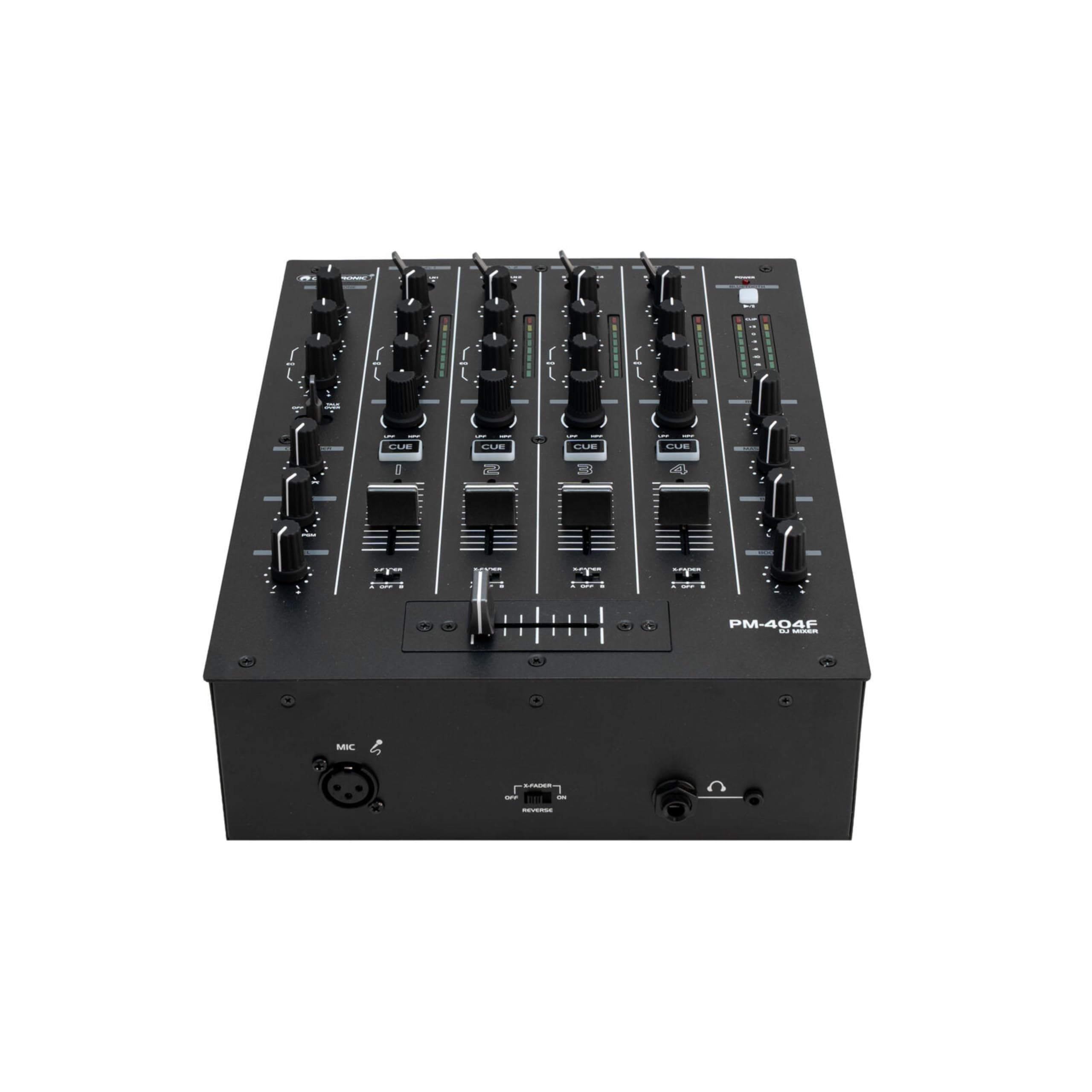 OMNITRONIC PM-404F 4-Kanal-DJ-Mixer mit Filter und Bluetooth