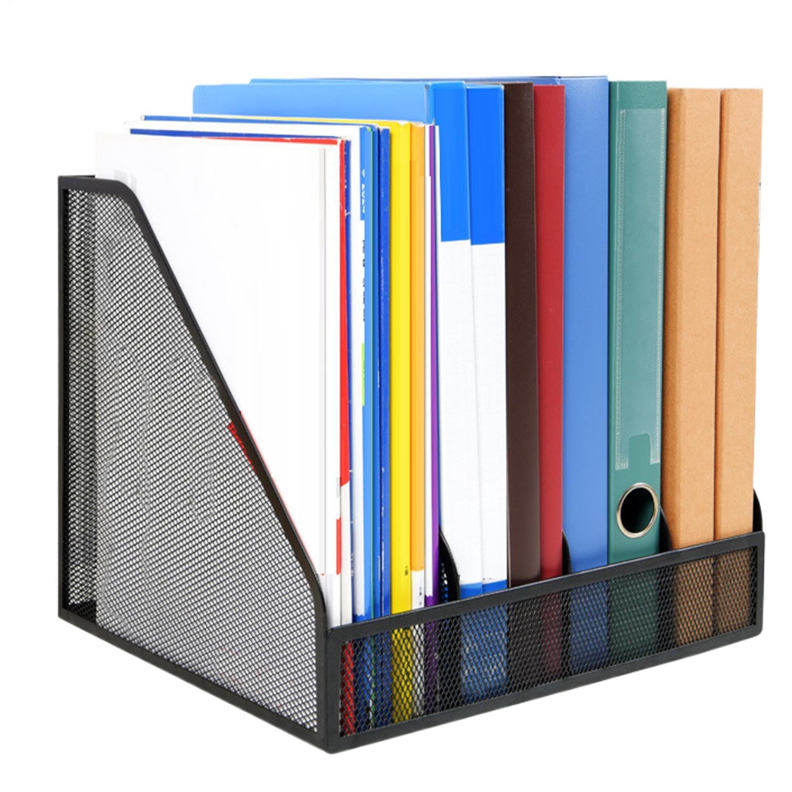 Organiseur de classeur vertical à 4 compartiments pour dossiers