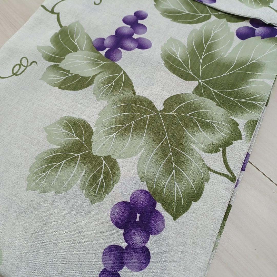 新品☆呉服屋♪吸水速乾！葡萄！大人上品なスレンダー夏着物　浴衣３点セット 新品☆呉服屋♪吸水速乾・大人上品な葡萄夏着物浴衣3点セット