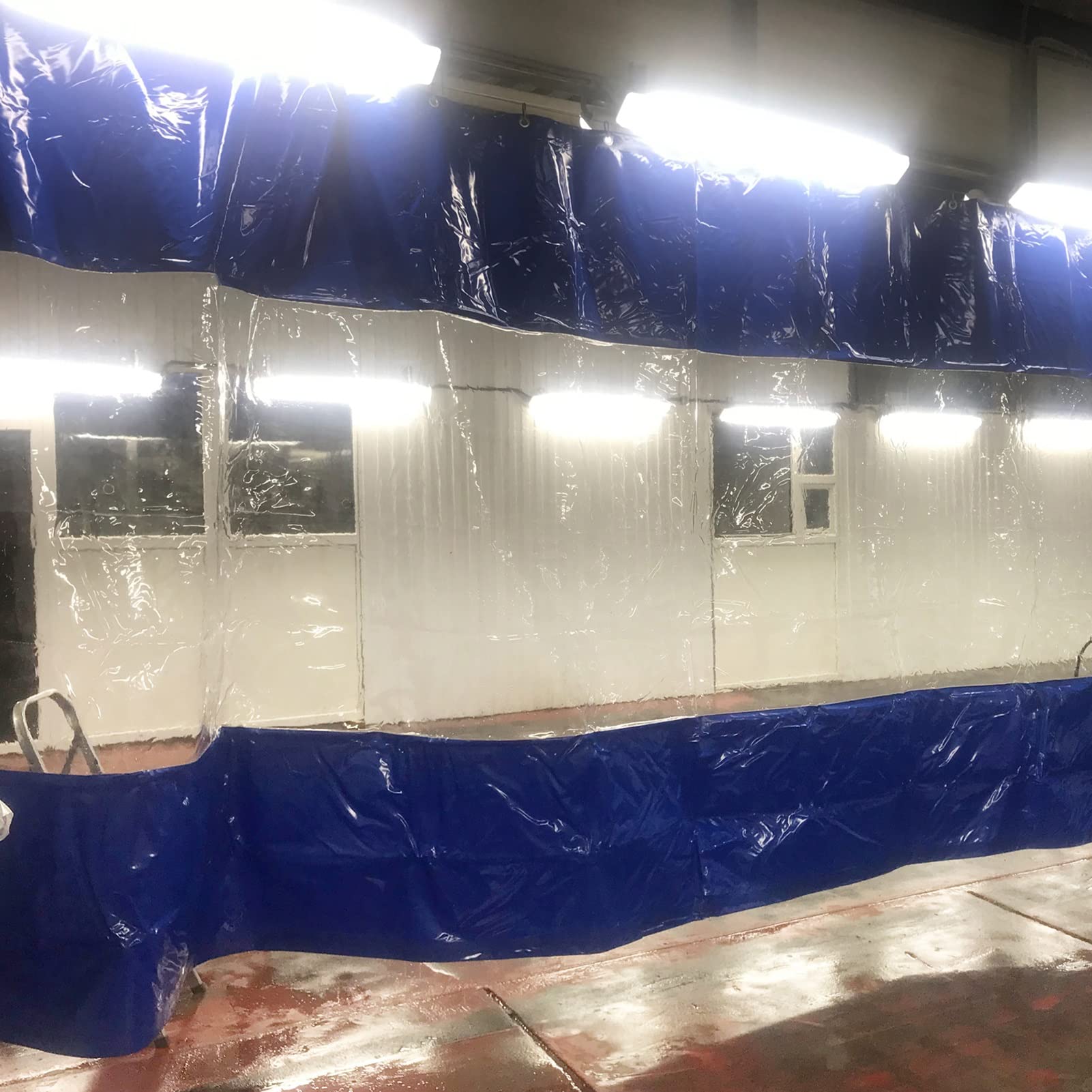 Tende impermeabili per esterni, resistenti, in PVC, antistrappo, per gazebo, pergolato, portico, multiuso (4,6 x 2,5 m)