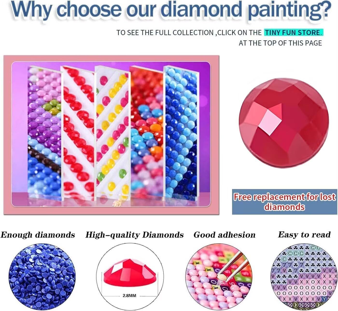 Diamond Painting Erwachsene Rose, Diamant Painting Bilder Marienkäfer, 5D Vollbohrer Diamanten Malerei Stickerei Kreuzstich Set, DIY Mosaikherstellung Bastelset für Haus Wanddeko 100 x 200 cm C-6440