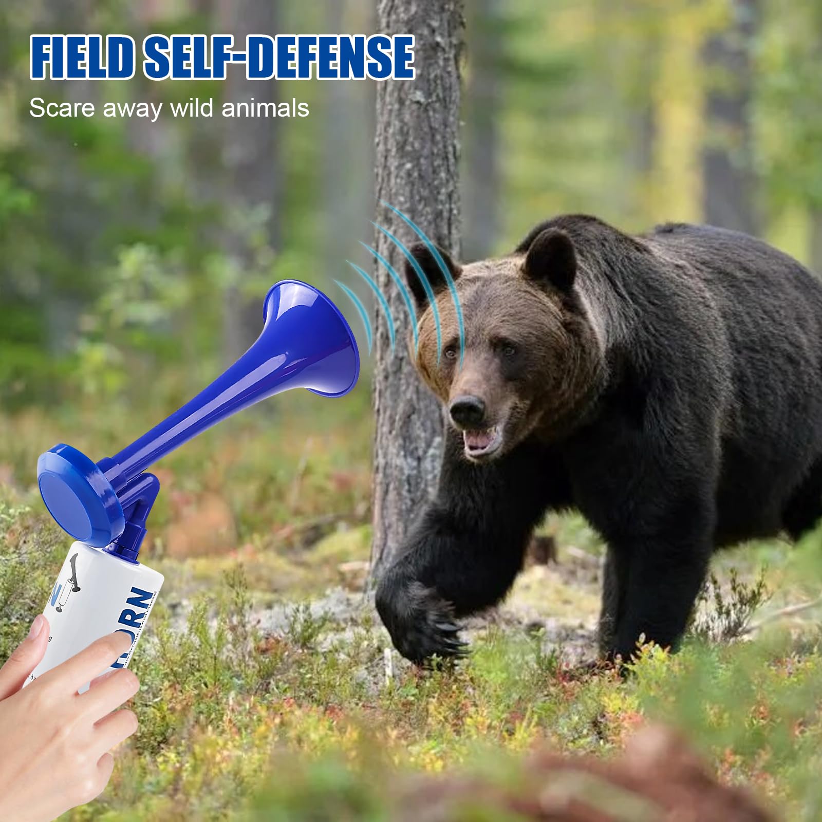 Zimoer Tromba da Stadio Tromba Stadio ad Aria Manuale Fanfare Air Horn Estremamente Forte Trombetta da Stadio Riutilizzabile per Partite di Calcio per Nautica, Eventi Sportivi, Celebrazioni