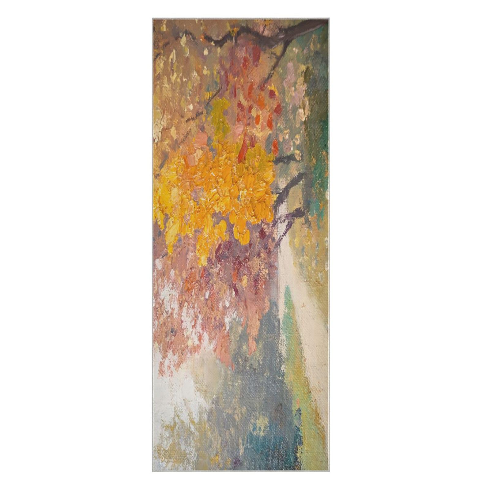 Wassud Flowers and Hummingbird Yoga Towel Mat with Organizer Bag Sweat Absorbent Yoga Mat Towel Non Slip Hot Yoga Pilate Fitness 27