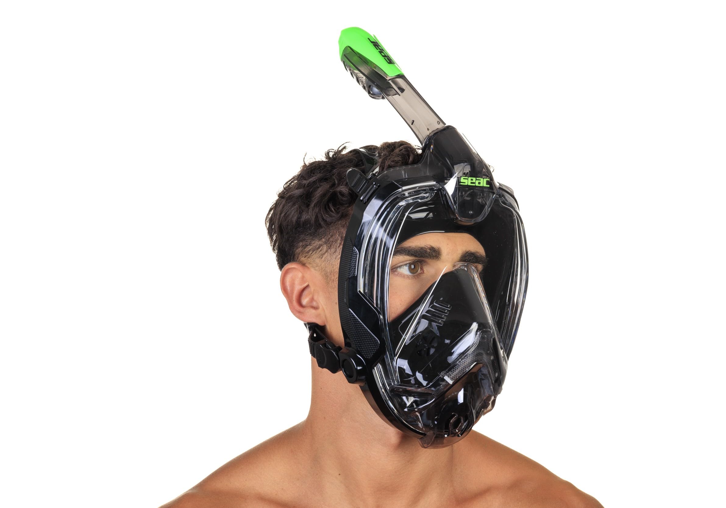 Seac Unisex Adult Libera maska pełnotwarzowa do snorkelingu, z klamrą szybkiego zamykania