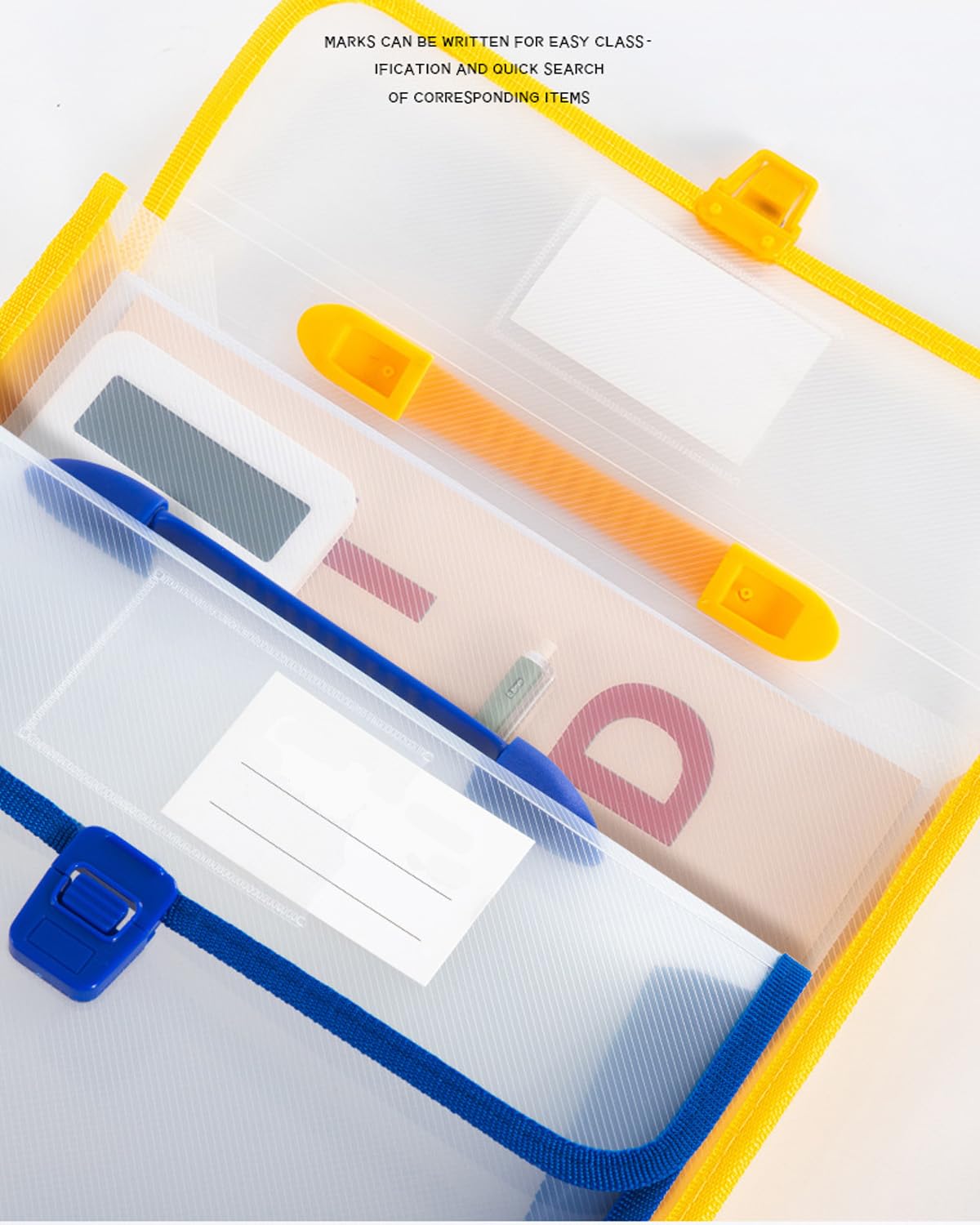 5 Stück Dokumententasche A4, Hochwertige Dokumentenmappe A4 zum Abheften Sammelmappen mit Etiketten und Druckknopf Wasserdicht Projektmappen mit Griff für Reise Büro Dokument Schule