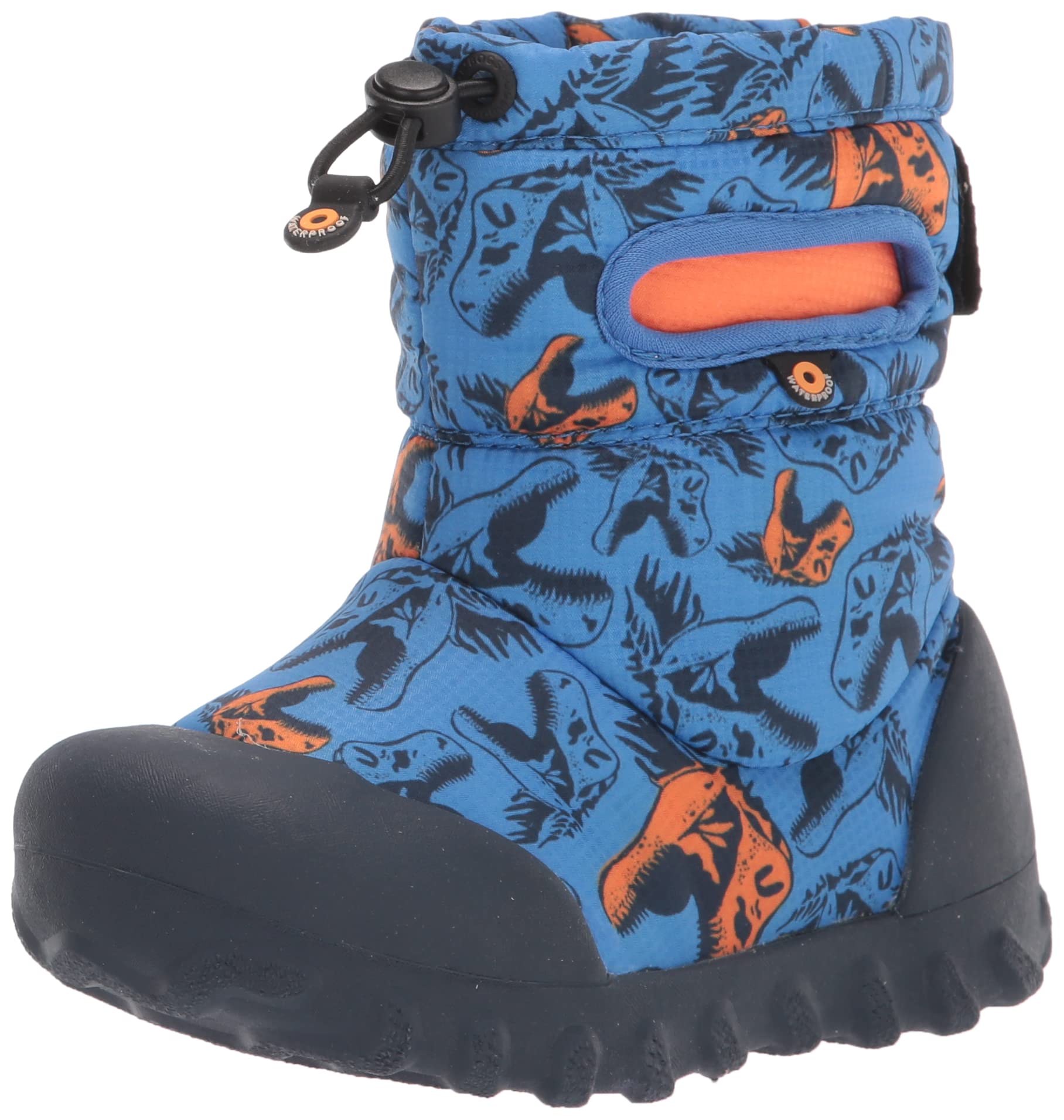 Bogs B Moc Snow Boot, Cool Dinos Print-Blue, 6 US Unisex Big Kid