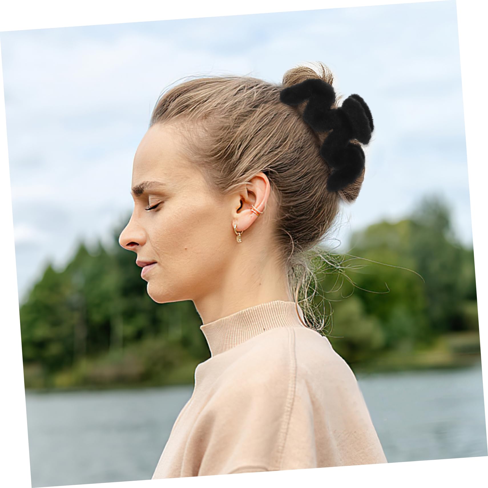 Baluue 9stücke Teiliges Furry Haarklammern Für Damen Plüsch Haarclips Rutschfestes Haarschmuck Für Hochsteckfrisuren Und Alltag Farben