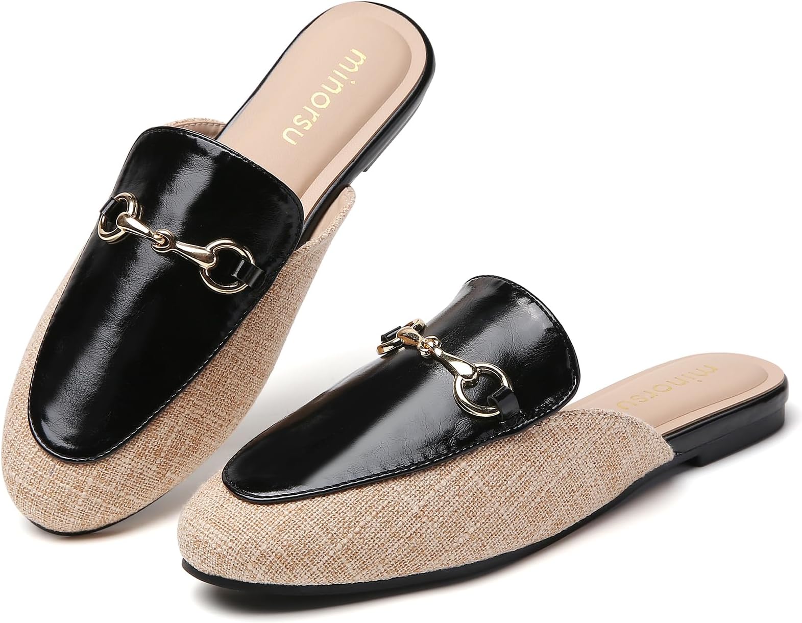 Minorsu Buckle Mules for Women