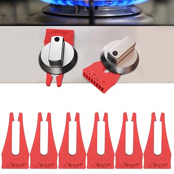 Stove Knobs Locks for Child Safety 6 Pack, Baby Safety Gas Oven Knob Covers Stove Guard Baby Proofing