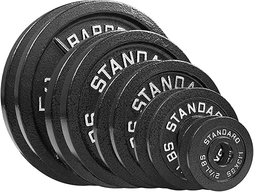 Juego de placas olímpicas de acero de 155 libras, estándar olímpico con revestimiento de alta calidad, pares de 35 libras, 25 libras, 10 libras, 5