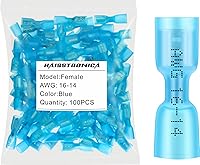 Vista 11 de haisstronica 100 piezas de conectores de anillo termorretráctil de grado marino rojo de 5/16", conectores de terminal de anillo de 0,7 mm de cobre