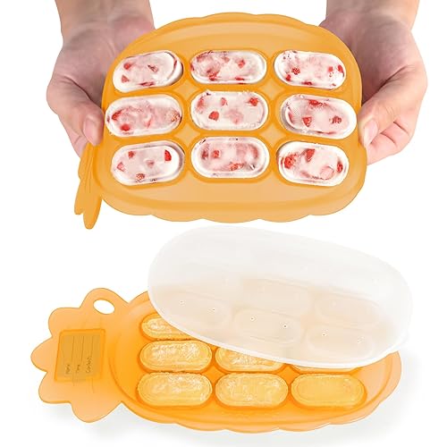 Miniatura 9 de haakaa Bandeja de silicona para mordeduras, molde para paletas de dentición de leche materna  Alimentador de alimentos frescos para bebés  Bandeja