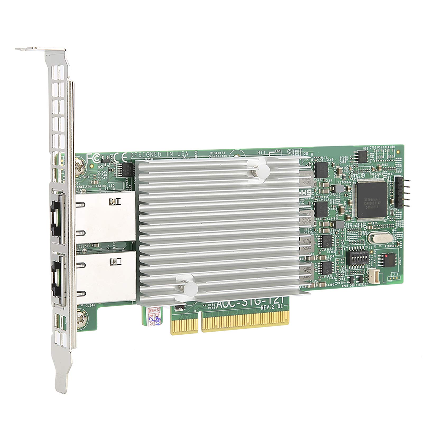 Greensen Karta Sieciowa 10GbE Dwuportowa Karta Sieciowa RJ45 dla STG I2T X540 T2 PCIe 2.0 Niskoprofilowa dla Serwera ESXi i Miękkiego Routingu