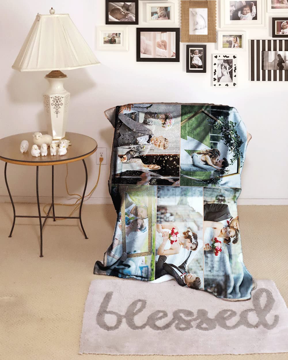 Custom With Pictures Custom Photo Blanket - Personalized Collage Fleece ...