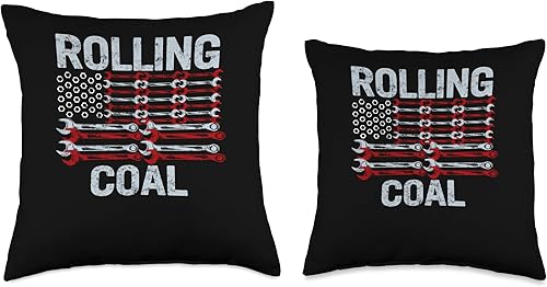 Miniatura 3 de Diesel Mechanic Dad by RWN11 Tees Co. Cojín de coche diésel para el Día del Padre, mecánico de autos con diseño de bandera de Estados Unidos, 16 x