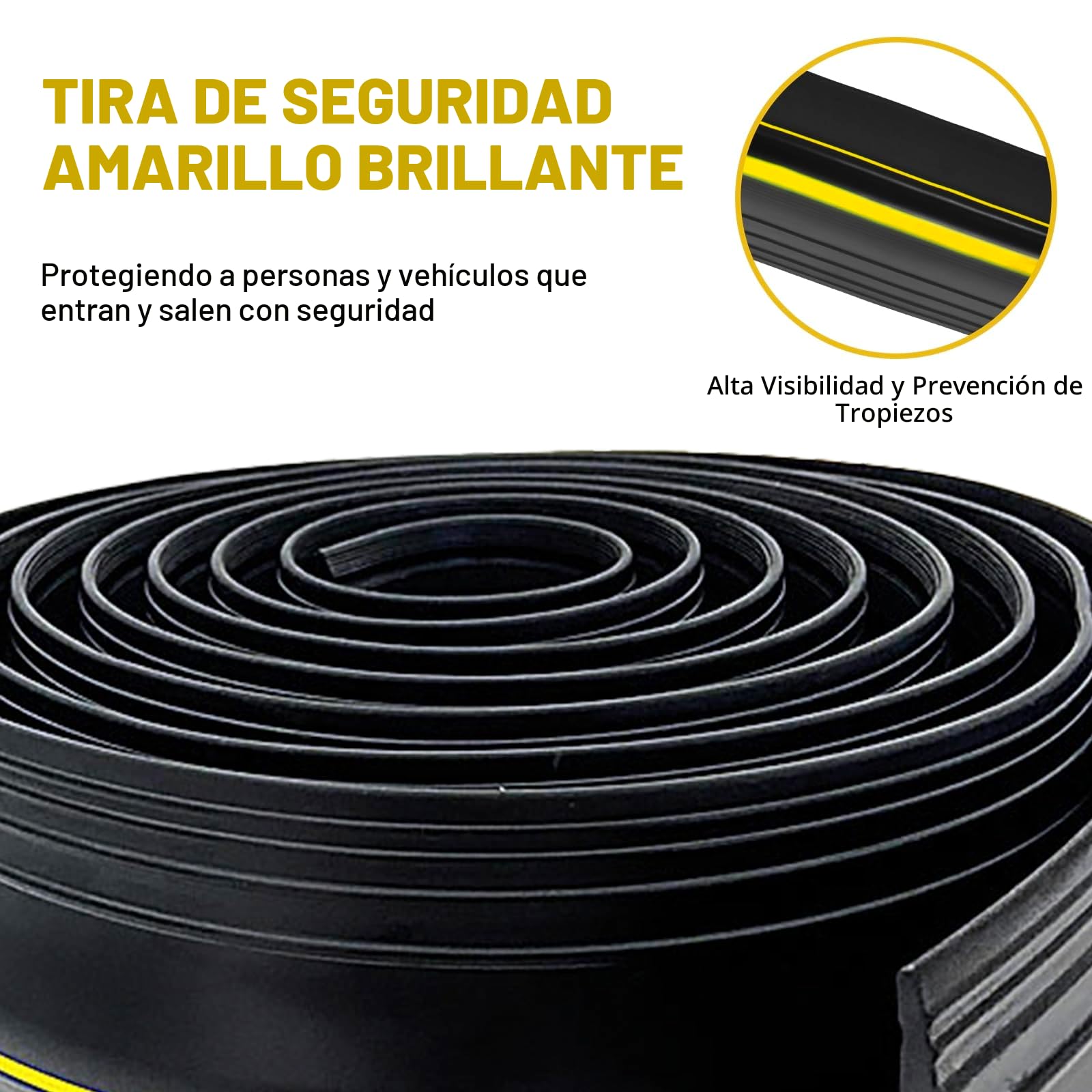 Goma Puerta Garaje, 3M Sello Umbral Suelo Junta de Goma de Bricolaje Para Puertas de Garaje,Evita la Acumulación ¡ideales para mantener tu garaje limpio y seco