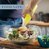 Vista 3 de Cornucopia - Botellas exprimibles de 8 onzas para jabón y salsas (paquete de 6), plástico HDPE sin BPA