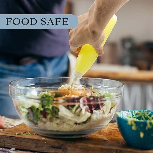 Miniatura 3 de Cornucopia - Botellas exprimibles de 8 onzas para jabón y salsas (paquete de 6), plástico HDPE sin BPA