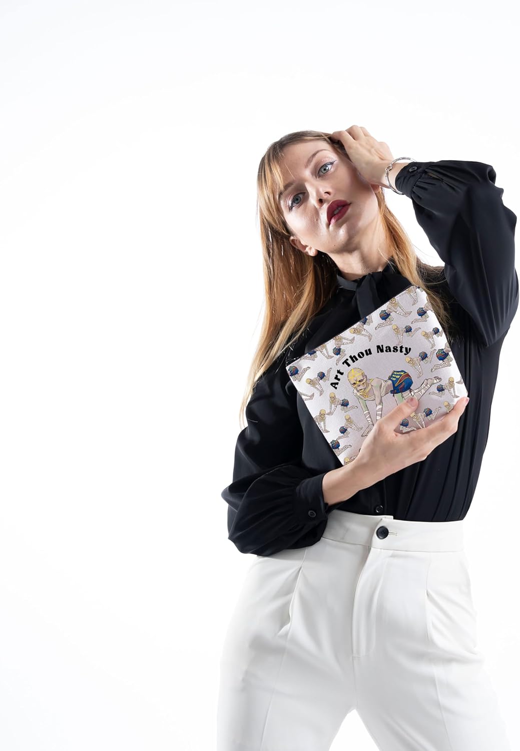 MNIGIU Withers Makeup Bag Withers Fan Gift BG3 Merch Art Thou Nasty Quote Gift (Art Thou Nasty Bag) - Image 5