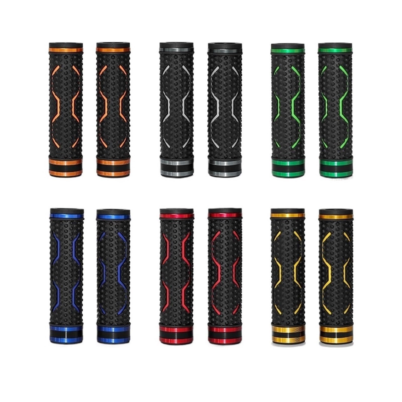 Puños Universales para Motocicleta De 7/8" Y 22 Mm, De Goma Duradera, Aptos para Manillar De Motocross, Dirt Pit Bike, Cuatriciclo, Cubierta Puños de Manillar de Moto