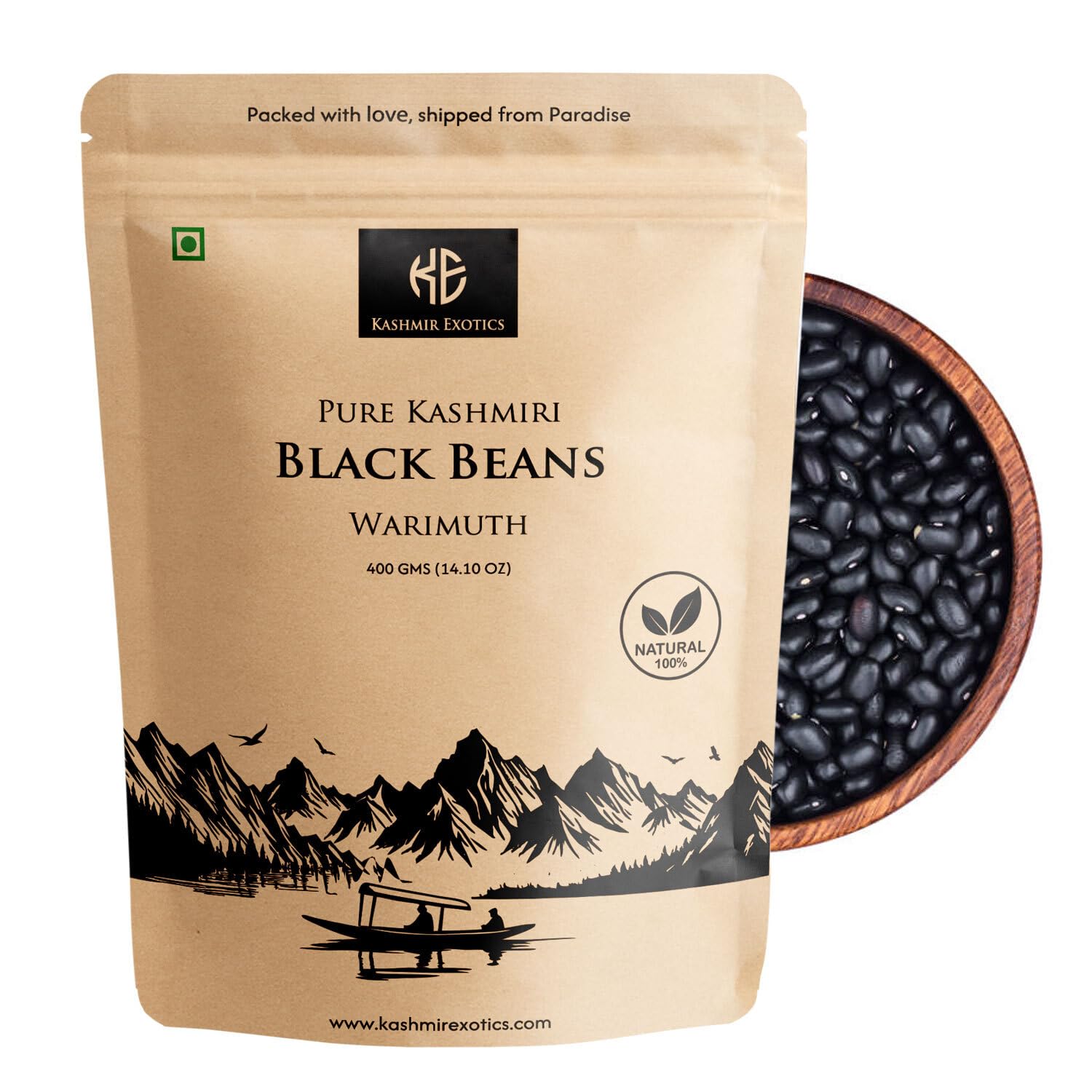 Kashmir Exotics Premium Kashmiri Black Beans (Warimuth) 400g – 100% Natural, High-Protein Whole Pulses – Rich in Fiber, Iron & Essential Minerals – Healthy Superfood-image-28