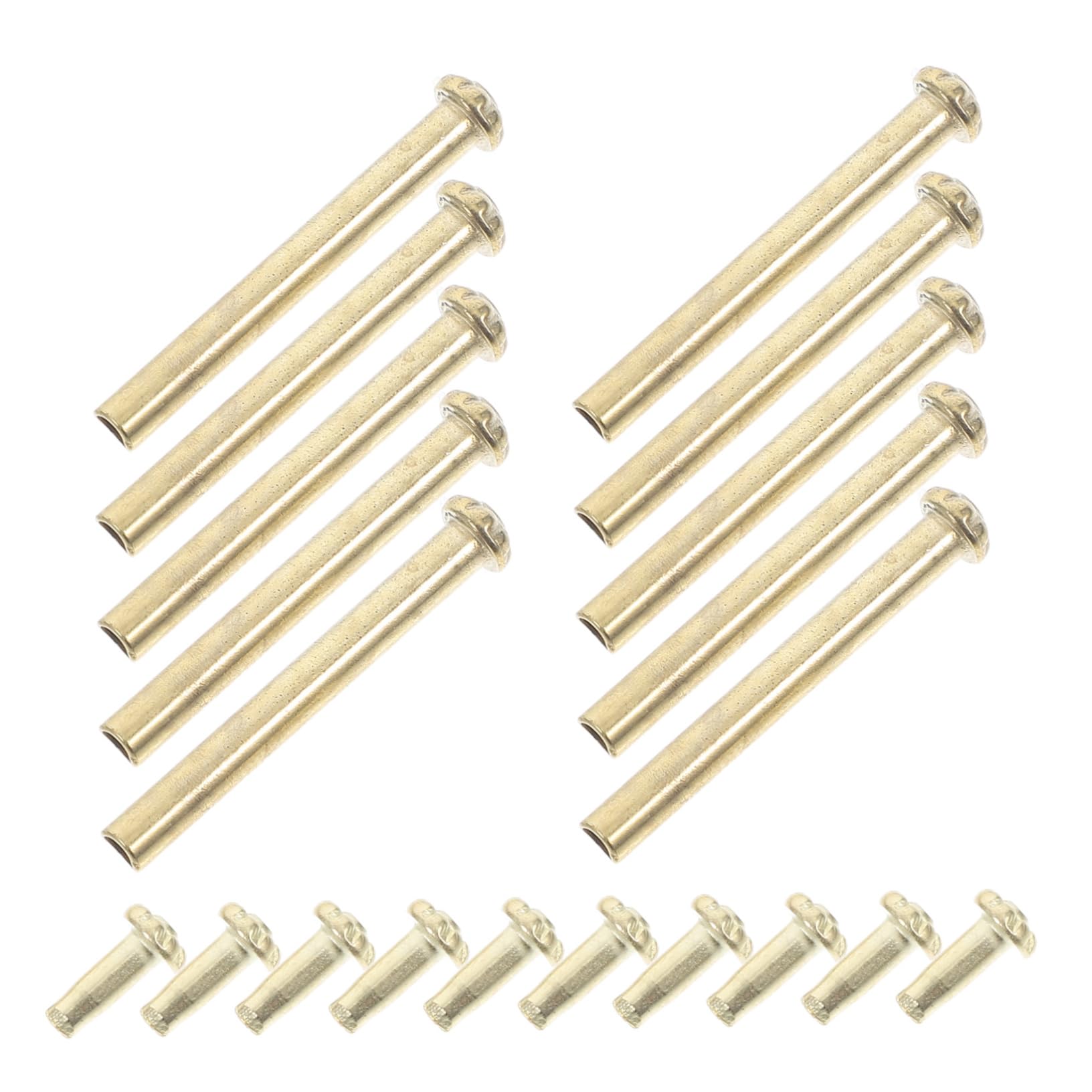 30 Juegos de Abanico Kit de reparación de Ventilador Plegable Cierre de Abanico Plegable Remaches Remache del Eje del Ventilador Plegable Remache de Eje de Acero Inoxidable Cabilock