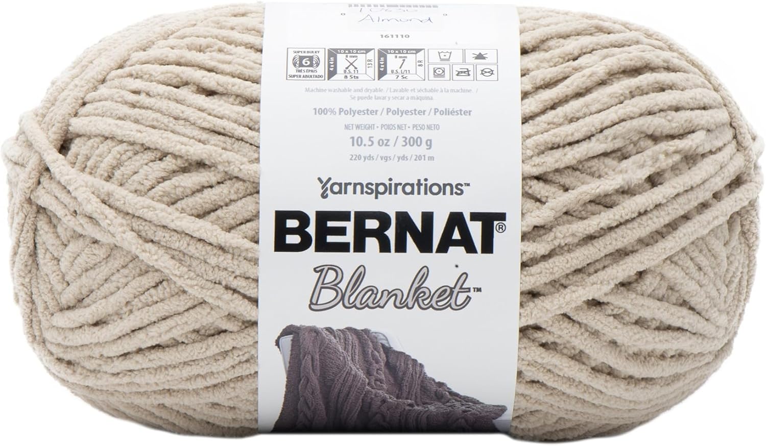 Bernat Almond Yarn Blanket (Pack of 2)