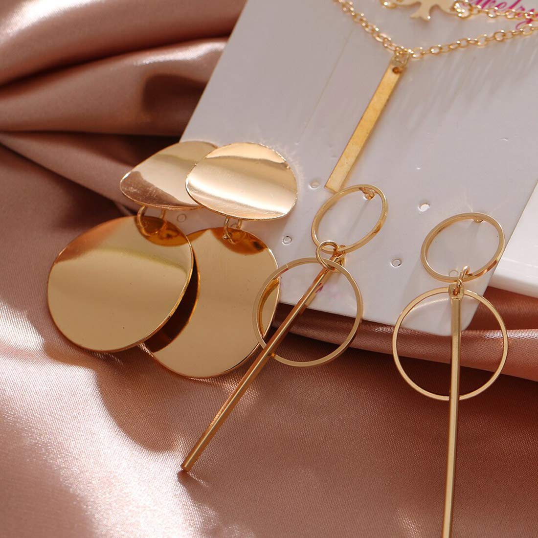 Earrings Combo for Women in Gold & Silver