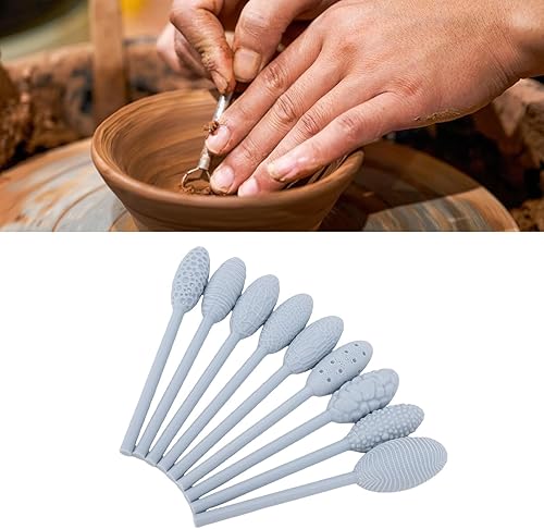 Miniatura 5 de Pssopp Pottery Modeling Tools, Professional Handle Clay Art Sculpting Set Handcraft Clay Tools for Artists Beginners Handcraft