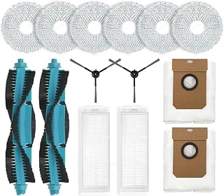 Accesorios para aspiradora Cecotec Conga 11090 Spin Revolution Roboterstaubsauger,Ersatz-Senrollenbürste,HEPA Filter,Wischtuch für Conga 11090 Enthalt 2 Hauptbürste,2 Filter,2 Seitenbürste,2