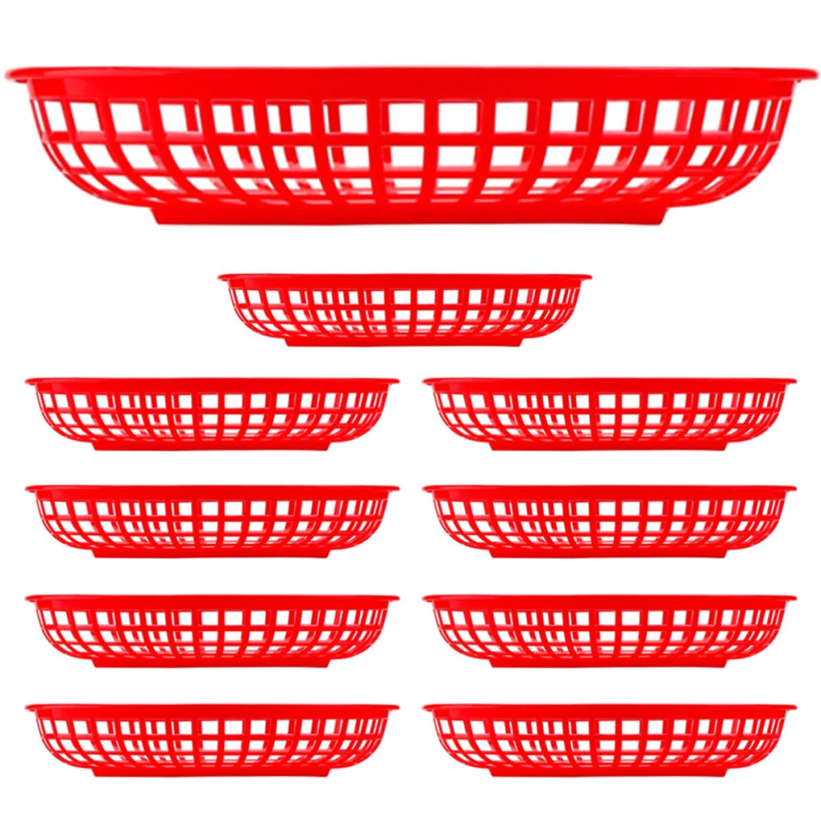 Contenedor de alimentos resistente y apto para productos de panadería en hoteles, 10 unidades