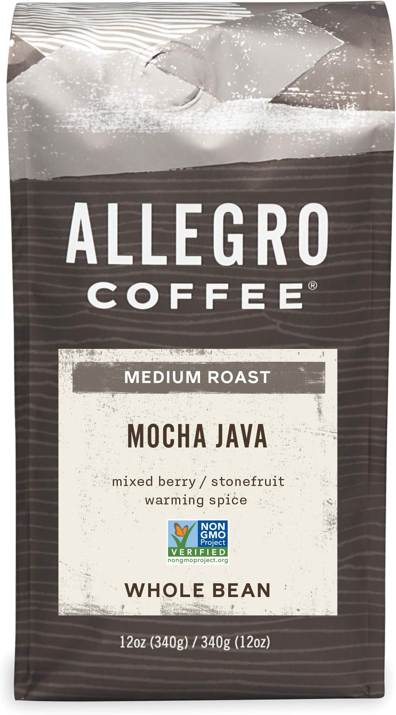 Allegro Coffee Mocha Java Whole Bean Coffee, 12 oz