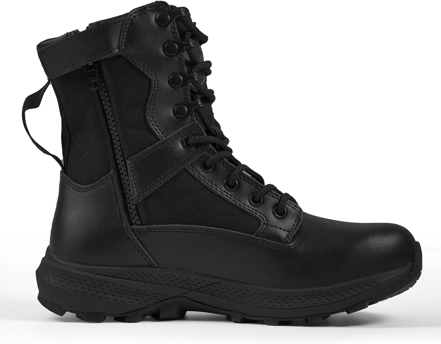 Tactical Boots For Women 8 inch Women's Lightweight Combat Motorcycle Boots Zipper Military Work Boots Desert Emt Boots - Image 9