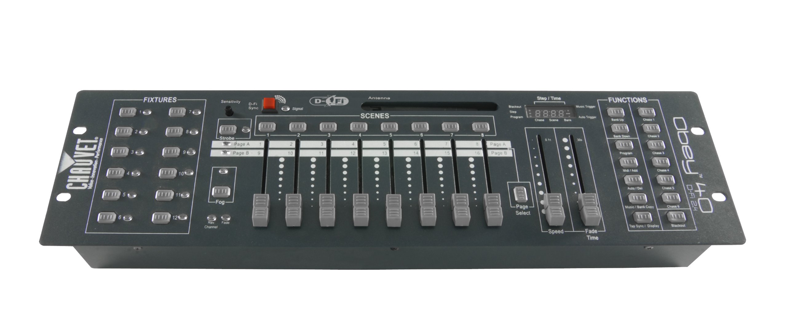 Chauvet DJ Obey 40 D-Fi 2.4 Wireless DMX Lighting Controller with D-Fi, MIDI, and Pre Stored Scenes