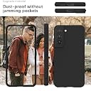 YATWIN Silicone Back Case for Samsung Galaxy S22, Soft-Touch Phone Back Cover for Samsung Galaxy S22 - Black gallery image