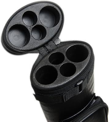 HANS DELTA 2x2 Hard Pool Cue Billiard Stick Carrying Case, Several Colors Available Black Oval