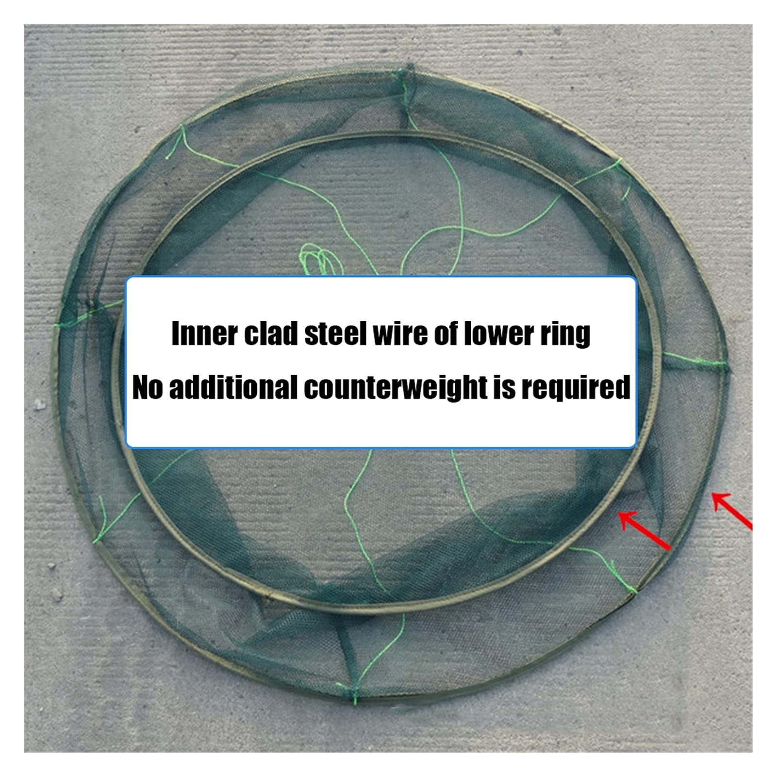 Liudan Epuisette de Pêche Piège de pêche Pliable Net Crabe crevette Cage Cage de Poisson de Poisson extérieur réseaux Maille Portable de pêche Facile Accessoires de Pêche