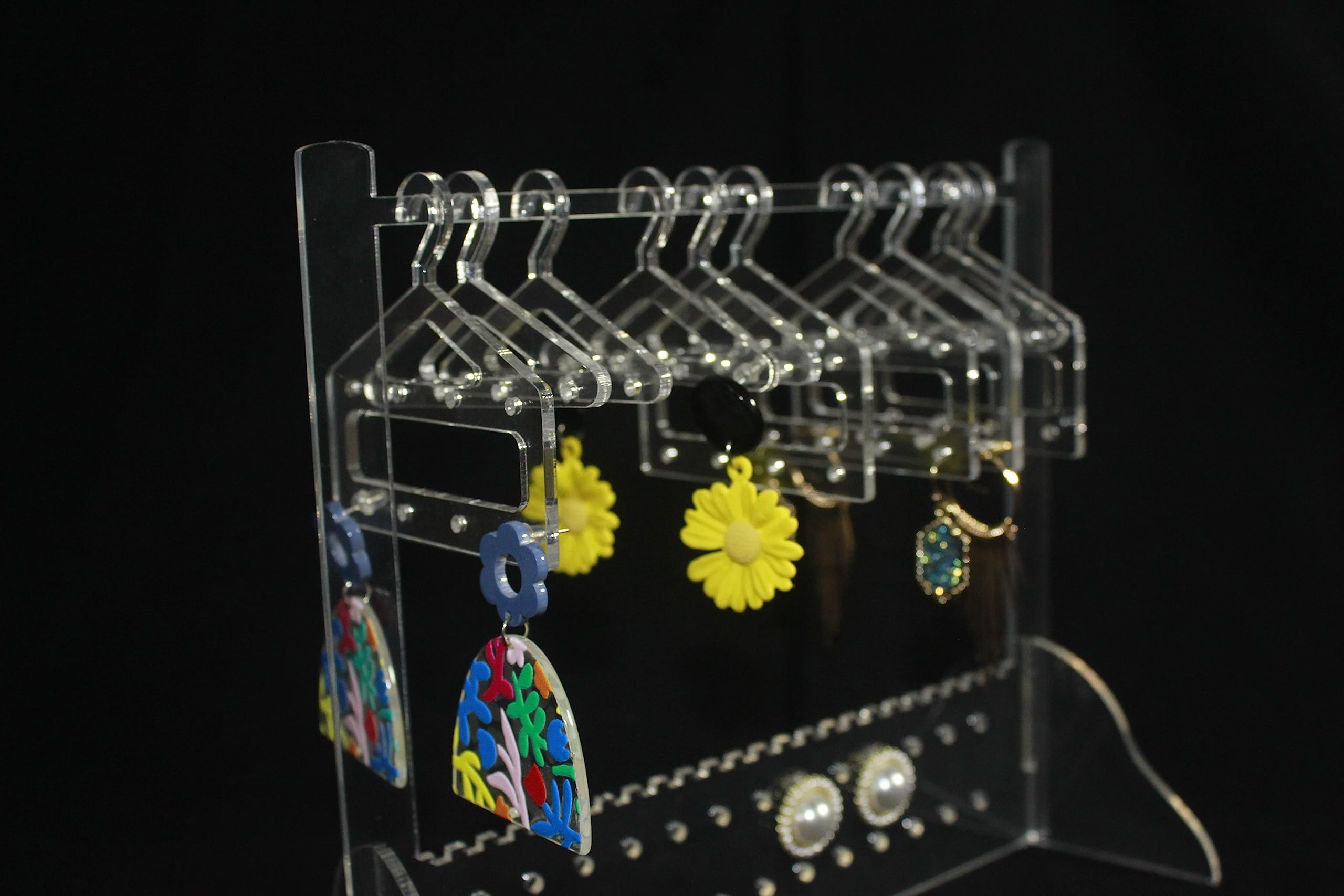 Lot De 4 Supports De Boucles D'oreilles En Métal Doré Pour Femme - Présentoir Pour Photographie - Accessoires