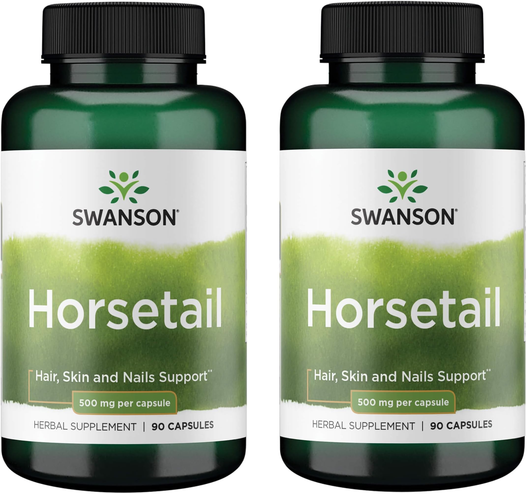 Horsetail - Herbal Supplement Supporting Healthy Hair, Skin & Nails - Natural Ingredients for Bone Health & Urinary Tract Support - (90 Capsules, 500mg Each) (2 Pack)