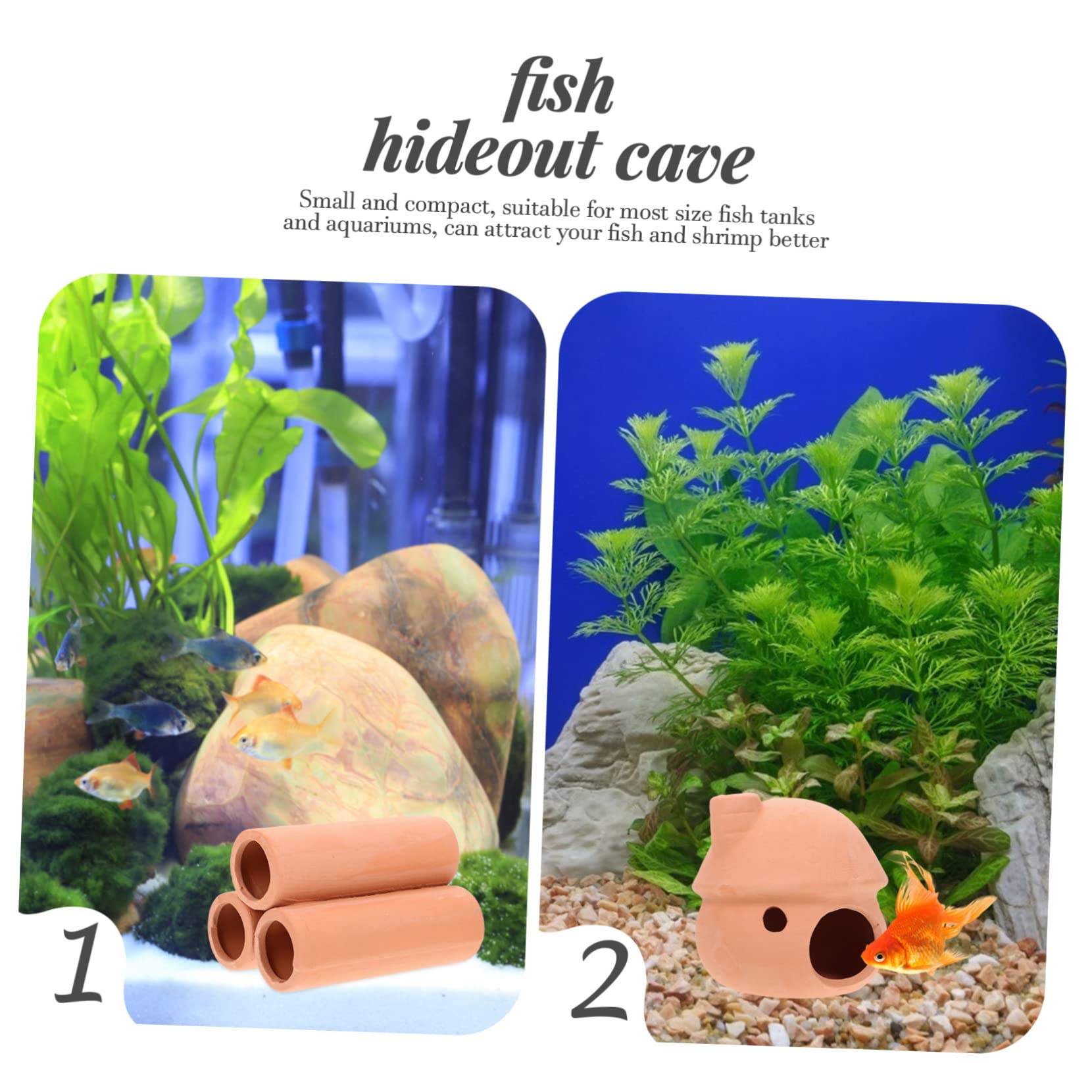 Sosoport 10stücke Aquarium Für Fische Und Garnelen Dekorative Verstecke Für Aquarien Für Zucht Und Habitatgestaltung Leicht Und Wasserneutral