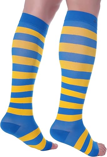 Miniatura 9 de Doc Miller Compression Socks for Pregnant Women  Wide Calf, Open Toe Knee Sleeve 15-20 mmHG,Toeless Pregnancy Stockings for Varicose Veins, Footless