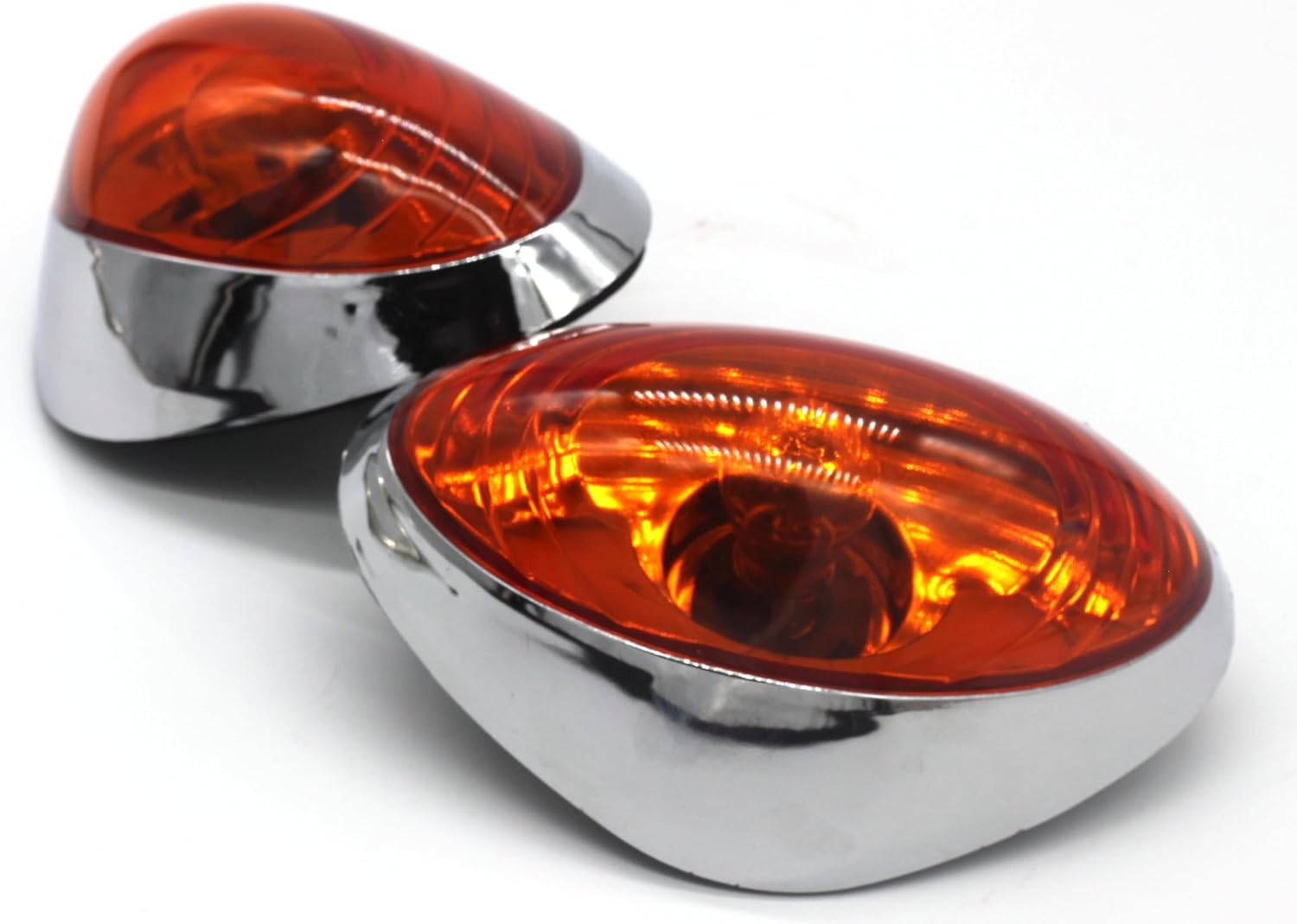 Turn Signal Blinker Marker Lights Set (2) Compatible with International WorkStar – 12V Fender Mount