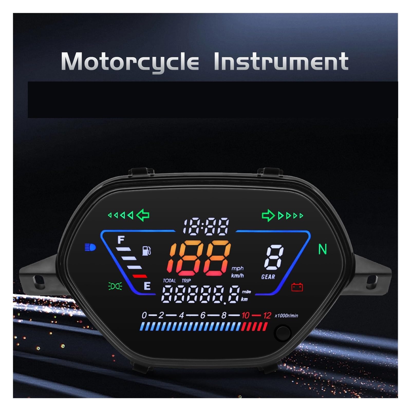 Tachimetro Accessori Moto Digitali Meter Tachimetro Contagiri Contachilometri Strumento Cruscotto Per WAVE100/110