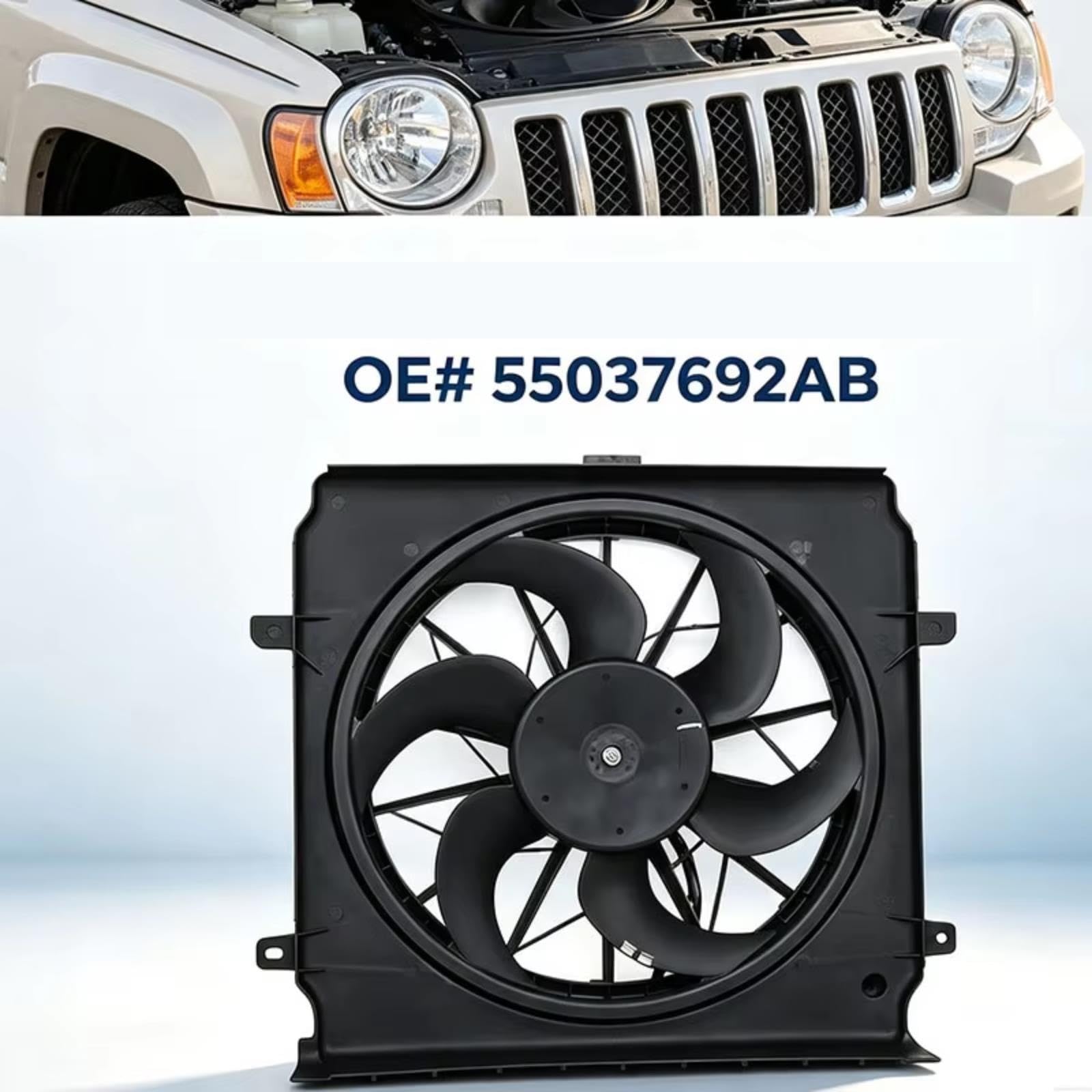Ventola Del Radiatore Per Auto Per Jeep Per Liberty 2004-2005 55037692AB