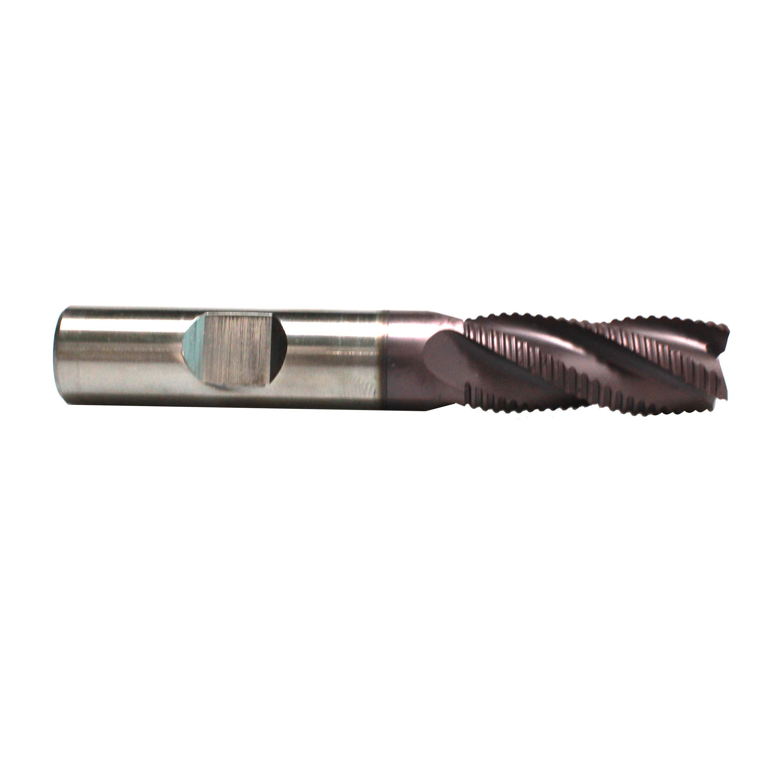 HFS (R) Utensili industriali Standard Dente M42 8% Cobalto Tialn Sgrossatura Fresa, 4 Flauto (1/2"1/2"1-1/4"3-1/4")