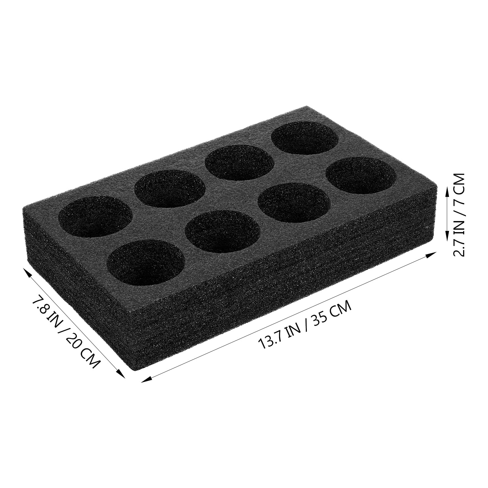 YARNOW Beverage Takeout Fixing Tray Pearl Cup Holder Drinks Carrier Portable Lightweight Cup Tray for Office Picnic Party 13.78X7.87X2.76In - Image 2