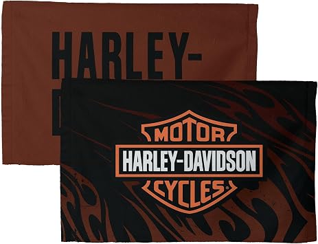 Northwest Harley-Davidson Burnt Flames Fan Towel 2-Pack, 16 x 25 in